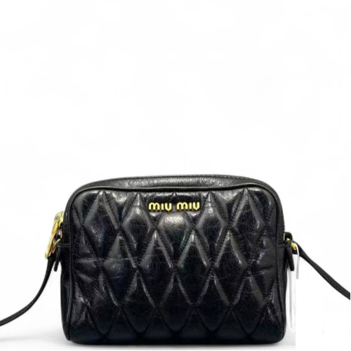 Miu Miu Camera Case Calfskin Black Miu Miu Camera Case Calfskin Black