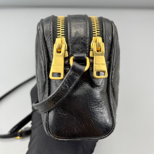 Miu Miu Camera Case Calfskin Black Miu Miu Camera Case Calfskin Black