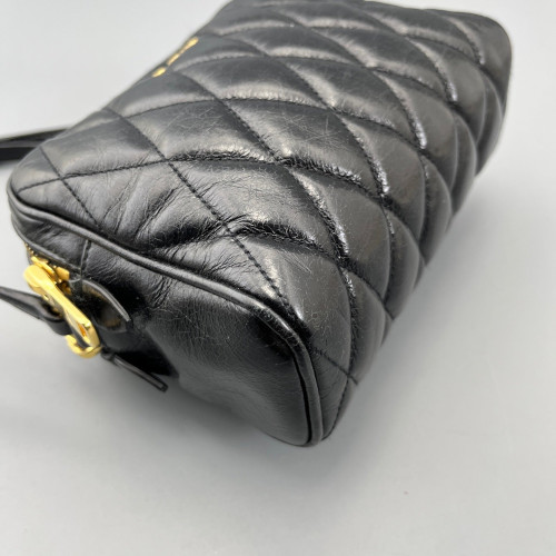 Miu Miu Camera Case Calfskin Black Miu Miu Camera Case Calfskin Black