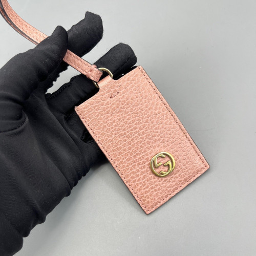 Gucci Two-Way Bag Grained Calfskin Pink