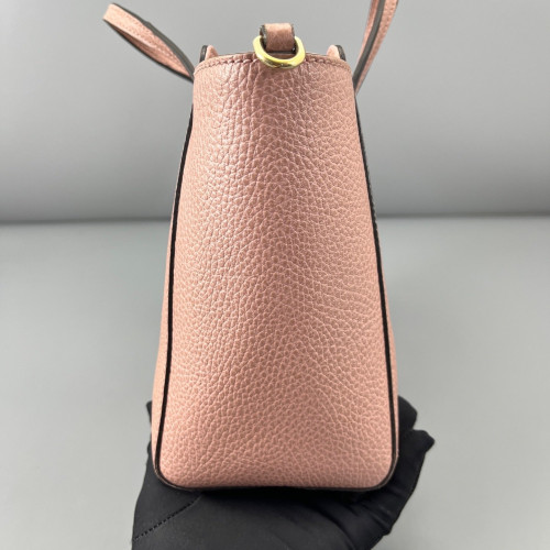 Gucci Two-Way Bag Grained Calfskin Pink