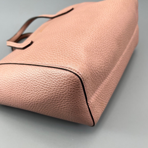 Gucci Two-Way Bag Grained Calfskin Pink