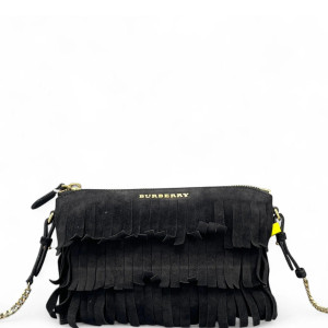 Burberry Crossbody Bag Suede Black Burberry Crossbody Bag Suede Black