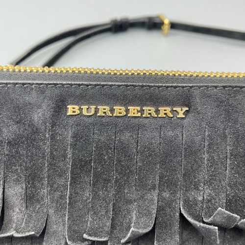 Burberry Crossbody Bag Suede Black