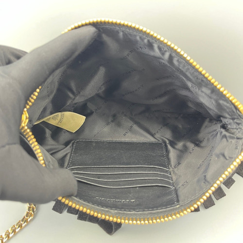 Burberry Crossbody Bag Suede Black