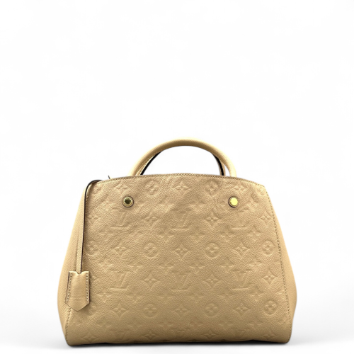 Louis Vuitton Montaigne MM Empreinte Monogram Natural Tan