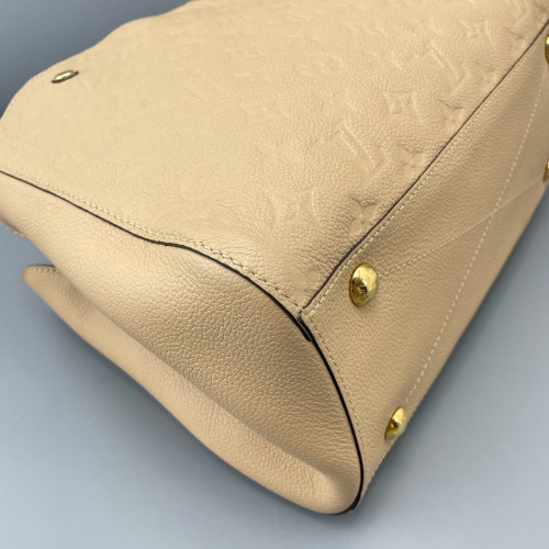 Louis Vuitton Montaigne MM Empreinte Monogram Natural Tan