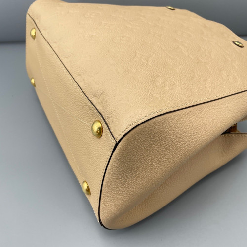 Louis Vuitton Montaigne MM Empreinte Monogram Natural Tan