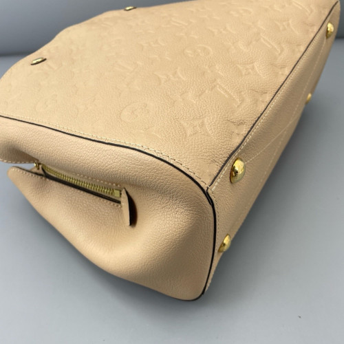 Louis Vuitton Montaigne MM Empreinte Monogram Natural Tan