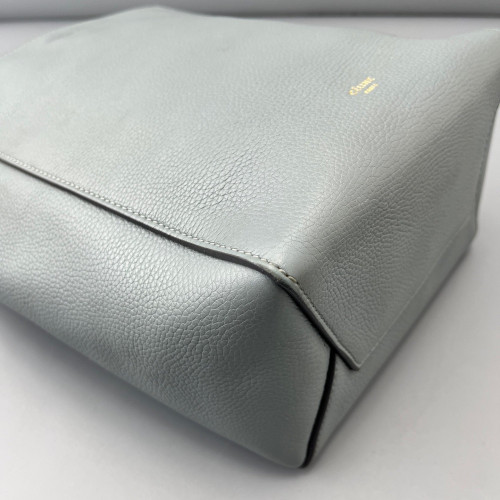 Celine Sangle Small Bucket Bag Grained Calfskin Light Blue