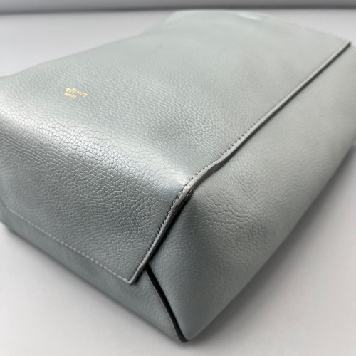 Celine Sangle Small Bucket Bag Grained Calfskin Light Blue
