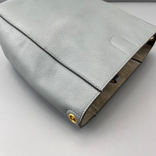Celine Sangle Small Bucket Bag Grained Calfskin Light Blue