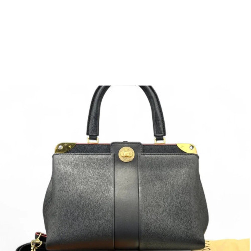 Louis Vuitton Shoulder Bag Calfskin Black