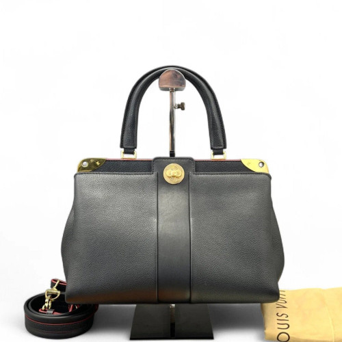 Louis Vuitton Shoulder Bag Calfskin Black