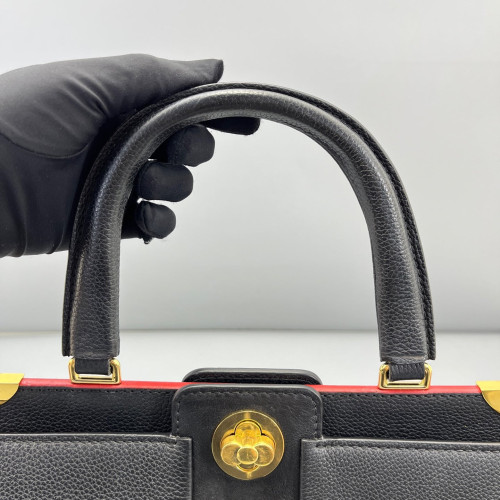Louis Vuitton Shoulder Bag Calfskin Black