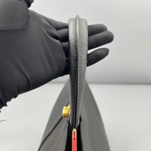 Louis Vuitton Shoulder Bag Calfskin Black