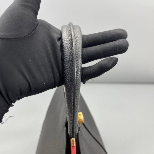 Louis Vuitton Shoulder Bag Calfskin Black