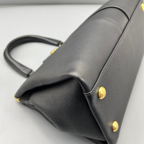 Louis Vuitton Shoulder Bag Calfskin Black