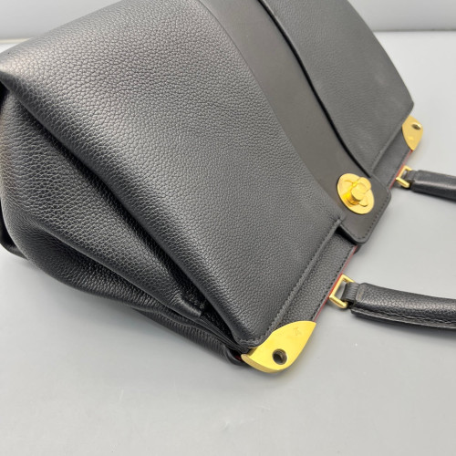 Louis Vuitton Shoulder Bag Calfskin Black