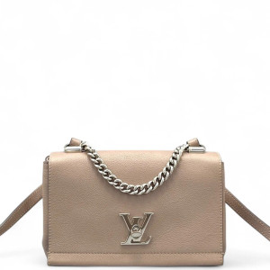 Louis Vuitton Lockme II Chain Bag BB Calfskin Light Tan