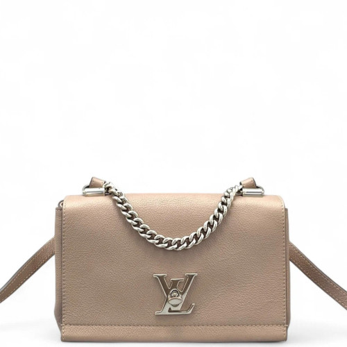 Louis Vuitton Lockme II Chain Bag BB Calfskin Light Tan