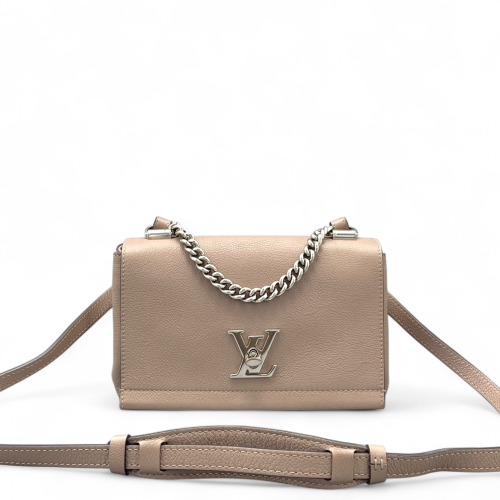 Louis Vuitton Lockme II Chain Bag BB Calfskin Light Tan