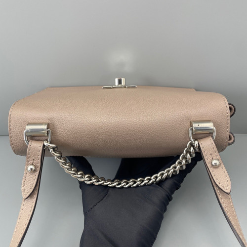 Louis Vuitton Lockme II Chain Bag BB Calfskin Light Tan