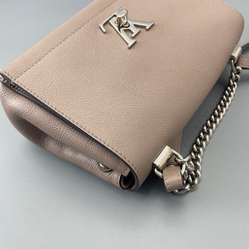Louis Vuitton Lockme II Chain Bag BB Calfskin Light Tan
