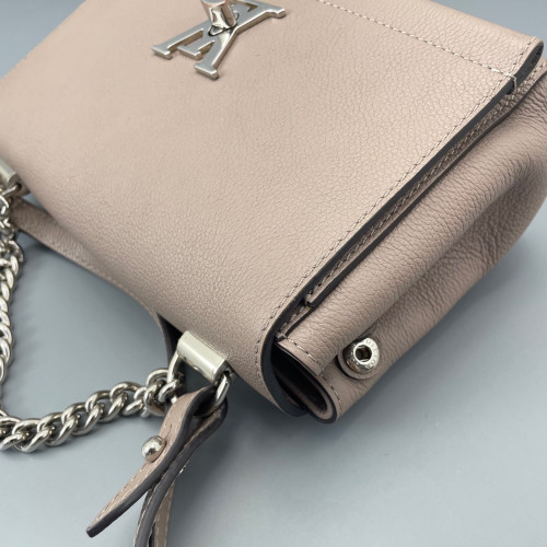 Louis Vuitton Lockme II Chain Bag BB Calfskin Light Tan