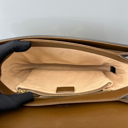 Gucci Small Horsebit 1955 GG Supreme Monogram Tan