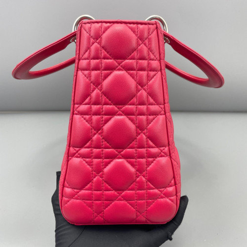 Dior Medium Lady Dior Calfskin Fuchsia