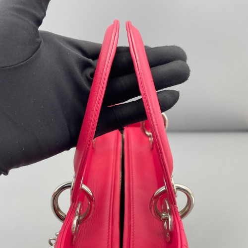 Dior Medium Lady Dior Calfskin Fuchsia