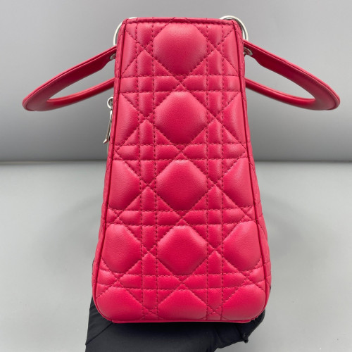 Dior Medium Lady Dior Calfskin Fuchsia