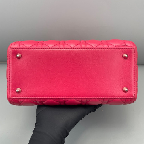 Dior Medium Lady Dior Calfskin Fuchsia