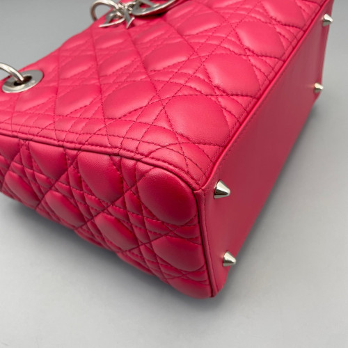 Dior Medium Lady Dior Calfskin Fuchsia