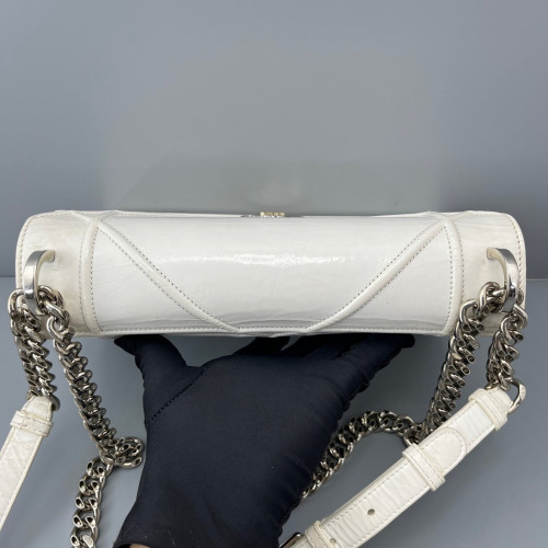 Dior Shoulder Bag Calfskin White Dior Shoulder Bag Calfskin White