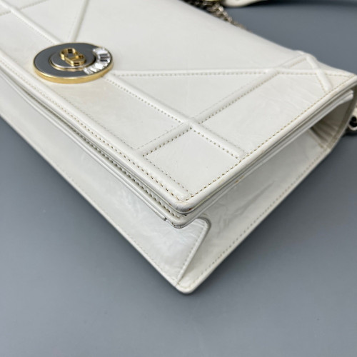 Dior Shoulder Bag Calfskin White Dior Shoulder Bag Calfskin White