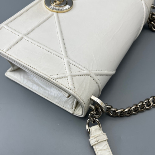 Dior Shoulder Bag Calfskin White Dior Shoulder Bag Calfskin White