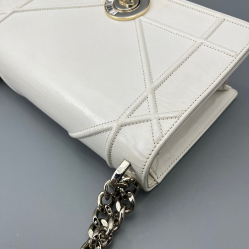 Dior Shoulder Bag Calfskin White Dior Shoulder Bag Calfskin White