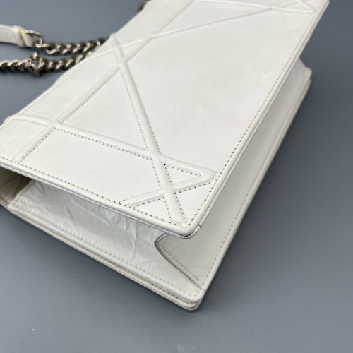 Dior Shoulder Bag Calfskin White Dior Shoulder Bag Calfskin White