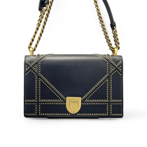 Dior Studded Medium Diorama Calfskin Black Dior Studded Medium Diorama Calfskin Black