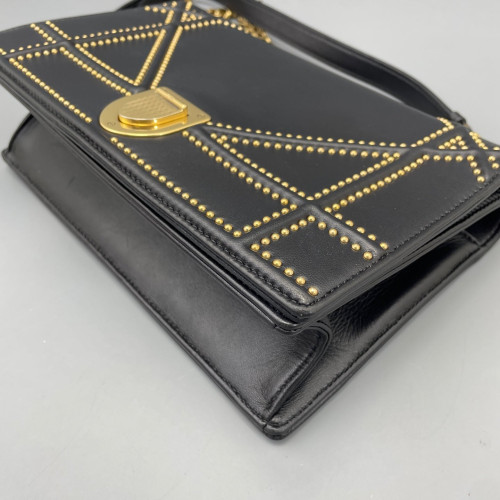 Dior Studded Medium Diorama Calfskin Black Dior Studded Medium Diorama Calfskin Black