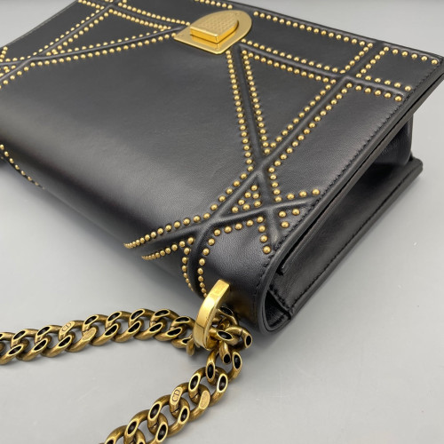 Dior Studded Medium Diorama Calfskin Black Dior Studded Medium Diorama Calfskin Black