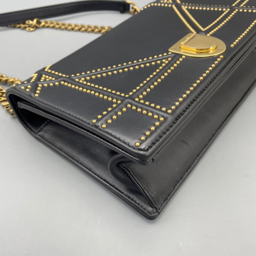 Dior Studded Medium Diorama Calfskin Black Dior Studded Medium Diorama Calfskin Black