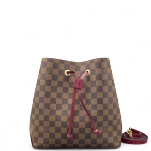 Louis Vuitton Neonoe MM Damier Ebene Brown Azalea