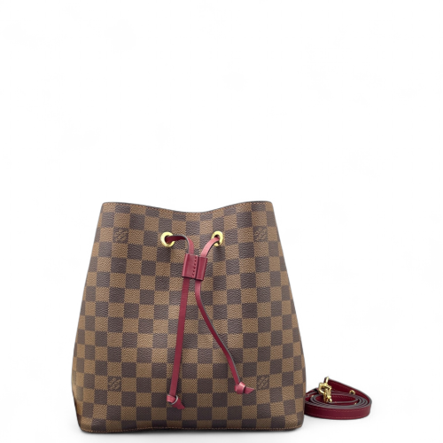 Louis Vuitton Neonoe MM Damier Ebene Brown Azalea