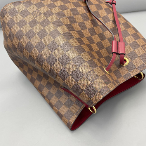 Louis Vuitton Neonoe MM Damier Ebene Brown Azalea