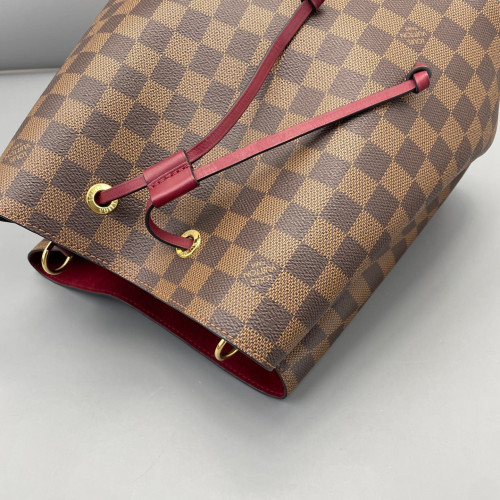 Louis Vuitton Neonoe MM Damier Ebene Brown Azalea