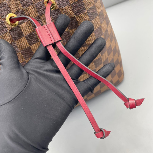 Louis Vuitton Neonoe MM Damier Ebene Brown Azalea