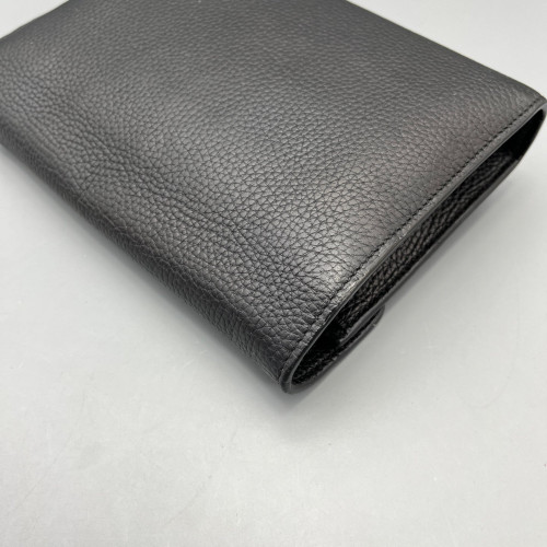 Gucci GG Marmont Coin Purse On A Chain Grained Calfskin Black